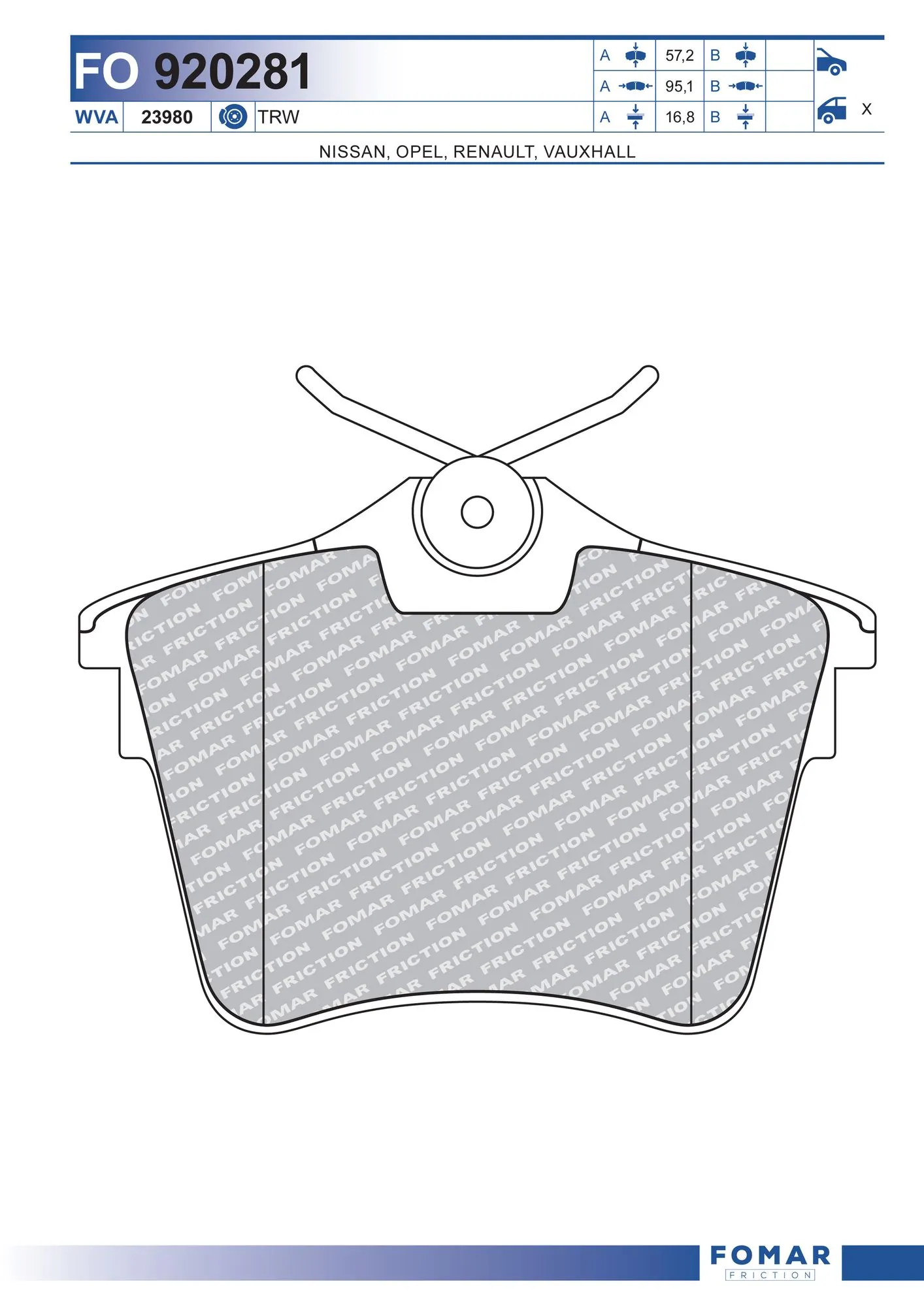 Brake Pad Set, disc brake